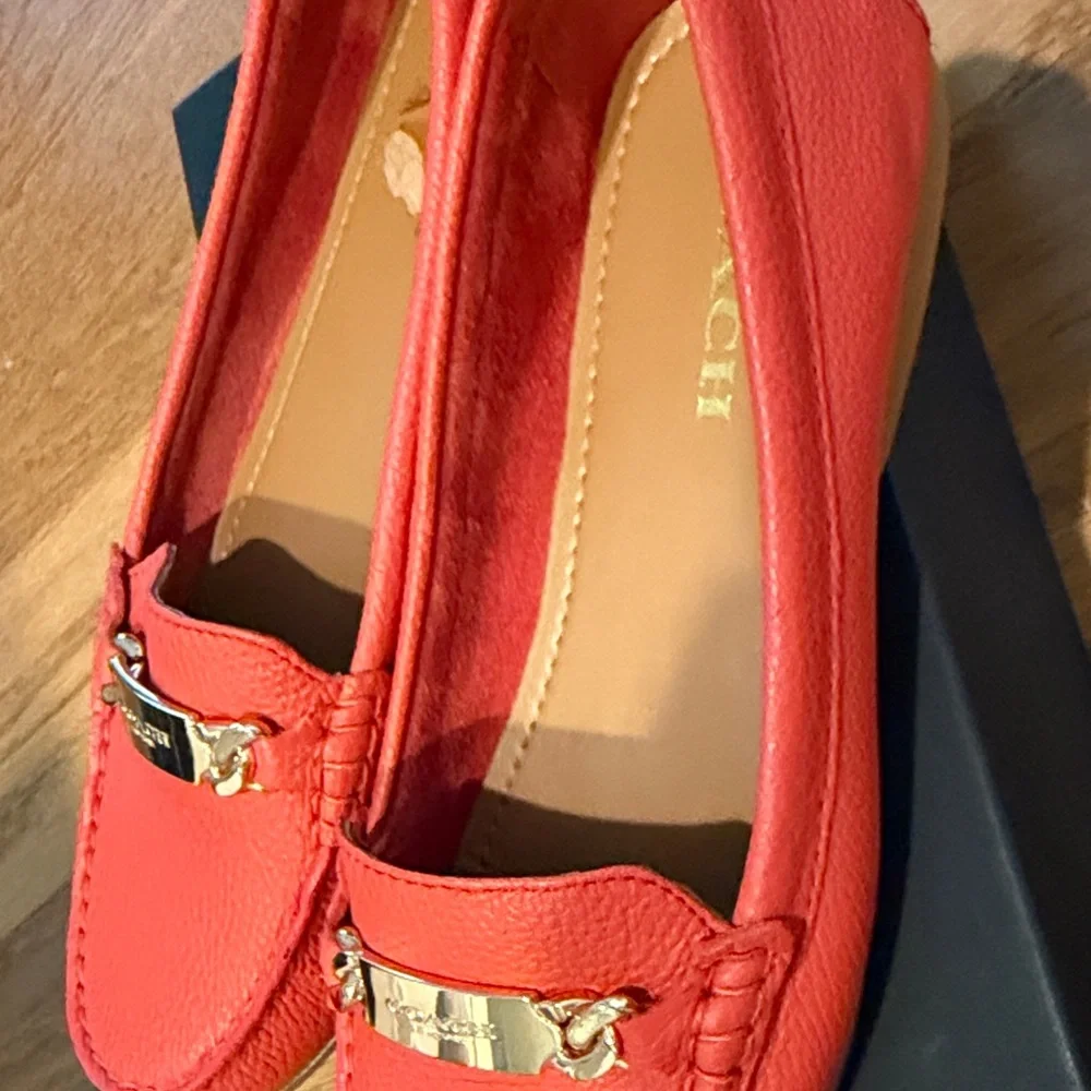Coach bright orange woman Loafers - Picture 11 of 16